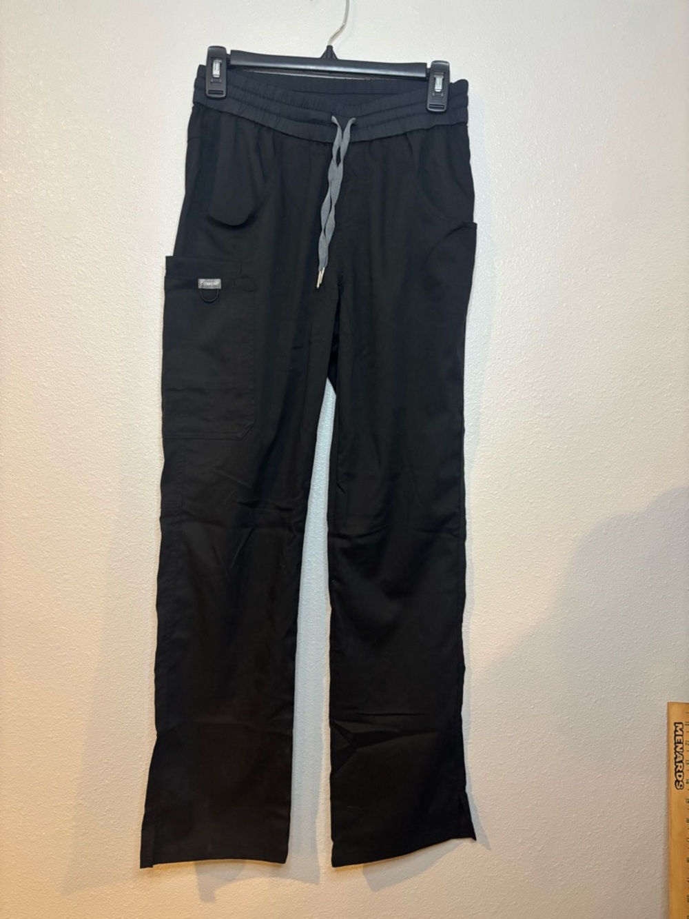 Women's Black Drawstring Scrub Pants